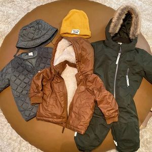6-12 month Boys Fall/Winter Jacket bundle - H&M